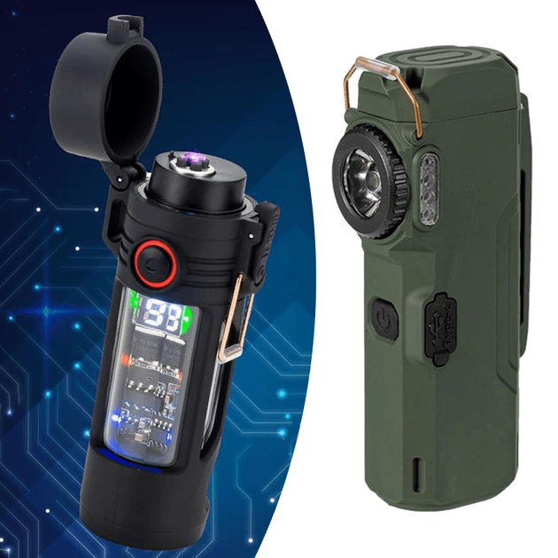 Багатофункціональний ліхтар Multifunctional COB Green - зображення 3