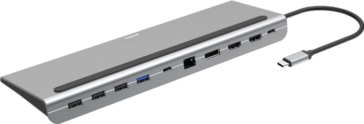 Док-станція Hama Connect2Office Pro USB-C 10 портів (4047443470966) - зображення 2