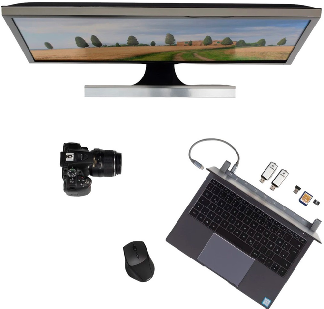 Stacja dokująca Hama Connect2Office Basic USB-C 9 portów (4047443436757) - obraz 4