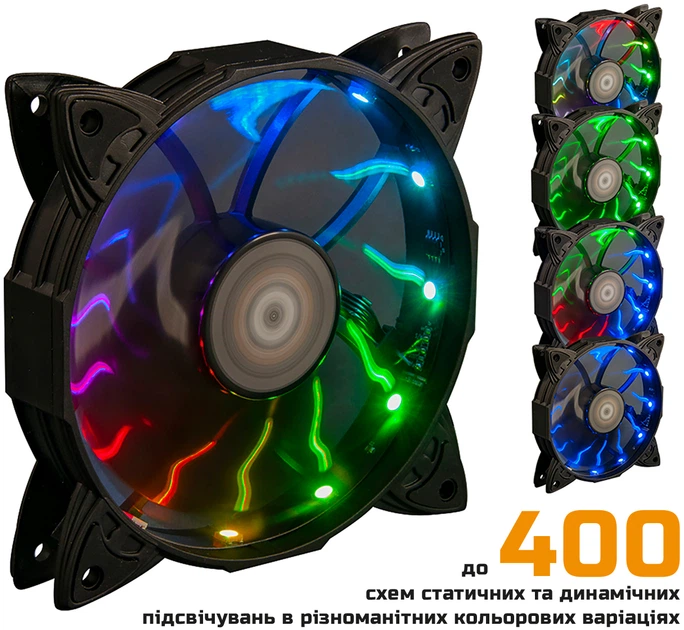 Вентилятор Frime Iris LED Fan 12LED Auto Effect (FLF-HB120AUTO12) - изображение 5