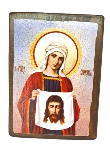 Икона Вероника святая мученица (на дереве) 210*280 мм - Фото 1 Икона Вероника святая мученица (на дереве) 210*280 мм - изображение 1