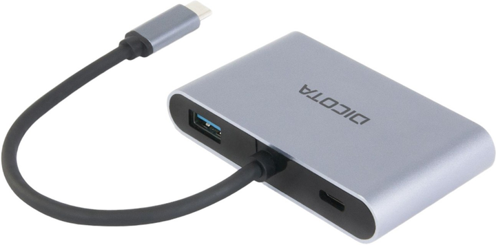 Док-станція Dicota 5 в 1 4K HDMI/DP PD 100 W (7640239421417) - зображення 3