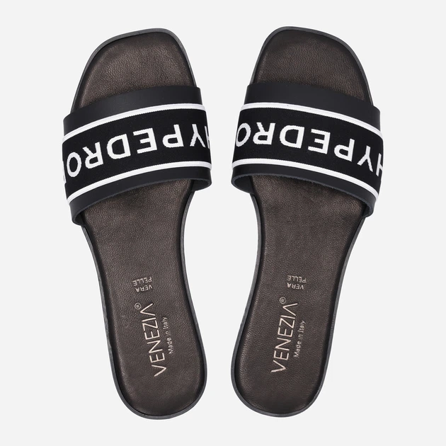 Жіночі шльопанці Venezia P607 PE-EL 41 27 см Чорні (5906140388594) - зображення 5