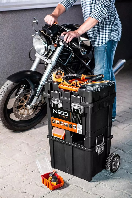 Ящик для інструмента NEO Tools HD Compact з колесами 40 x 40 x 70.5 см (5907558421682) - зображення 8