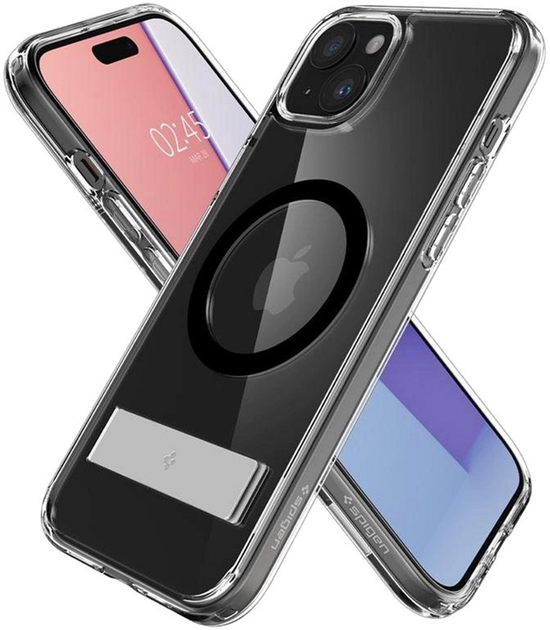 Etui Spigen Ultra Hybrid S do iPhone 15 Plus z MagSafe Transparent/Black (8809896750059) - obraz 2