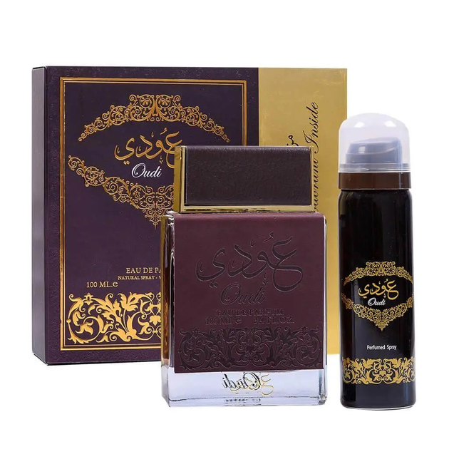 Zestaw damski  Ard Al Zaafaran Woda perfumowana Oudi 100 ml + Dezodorant 50 ml (6205207142612) - obraz 1