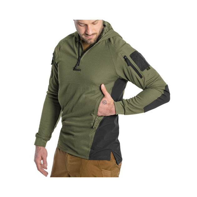 Кофта тактическая Helikon-Tex RANGE HOODIE - TopCool, оливковый, размер S - изображение 2