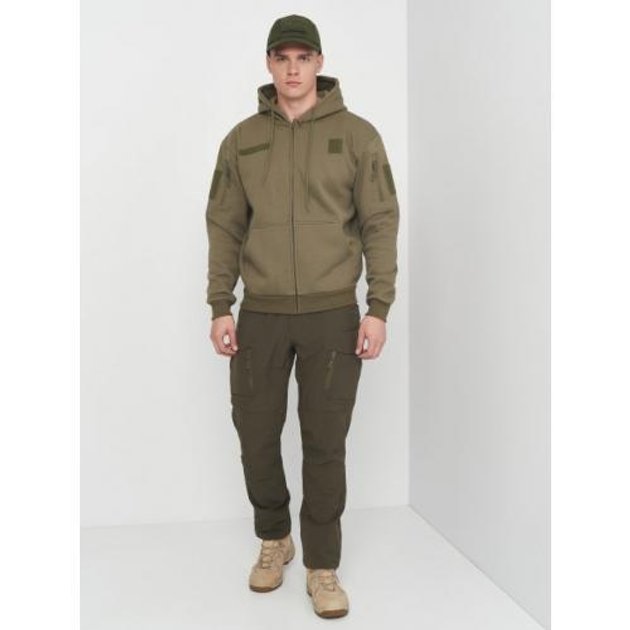 Реглан тактичний Mil-tec з капюшоном на блискавці Tactical hoodie Olive 11472012 XL - зображення 2