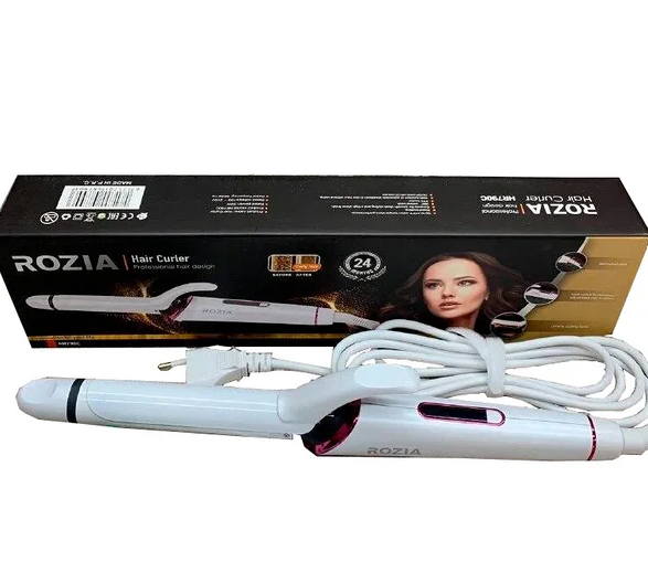 Профессиональная плойка для локонов щипцы для завивки волос Rozia 790 плойка локон керамика Белая - Фото 4 Профессиональная плойка для локонов щипцы для завивки волос Rozia 790 плойка локон керамика Белая - изображение 4