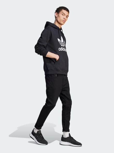 Худі чоловіче adidas Adicolor Classics Trefoil IM4489 M Чорне (4066761446972) - зображення 3