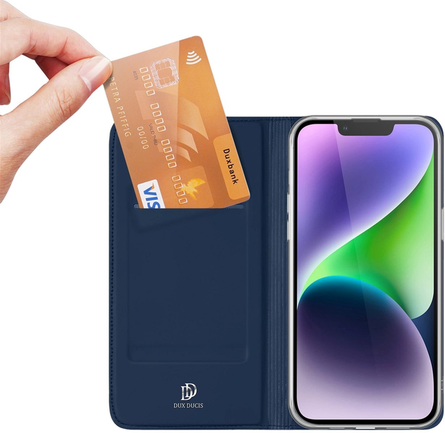 Чохол-книжка Dux Ducis Skin Pro для iPhone 15 Blue (6934913025369) - зображення 8
