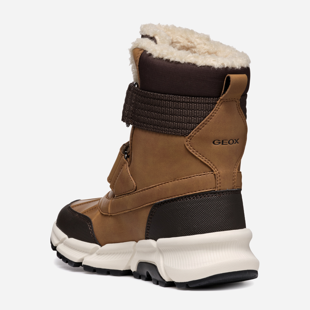 Дитячі зимові чоботи-дутики для хлопчика Geox J Flexyper Plus Boy J46LCF0MEFUC6780 29 Коричневі (8056206986572) - зображення 4