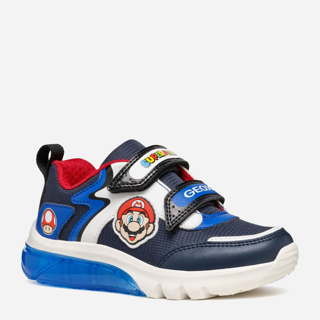Buty sportowe chłopięce Geox J Ciberdron Boy Super Mario J46LBI054FUC4226 26 Ciemnogranatowe (8056206923157) - obraz 3