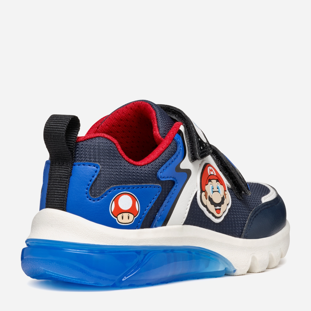 Buty sportowe chłopięce Geox J Ciberdron Boy Super Mario J46LBI054FUC4226 29 Ciemnogranatowe (8056206923188) - obraz 5