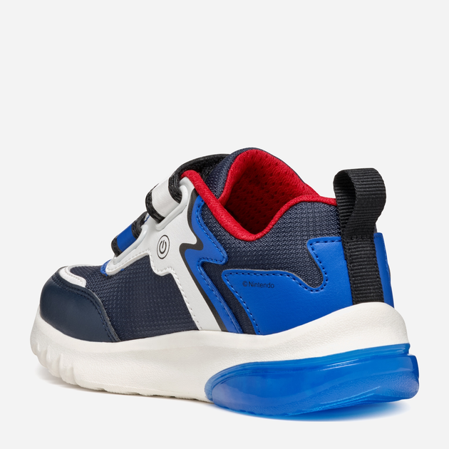 Buty sportowe chłopięce Geox J Ciberdron Boy Super Mario J46LBI054FUC4226 31 Ciemnogranatowe (8056206923201) - obraz 4