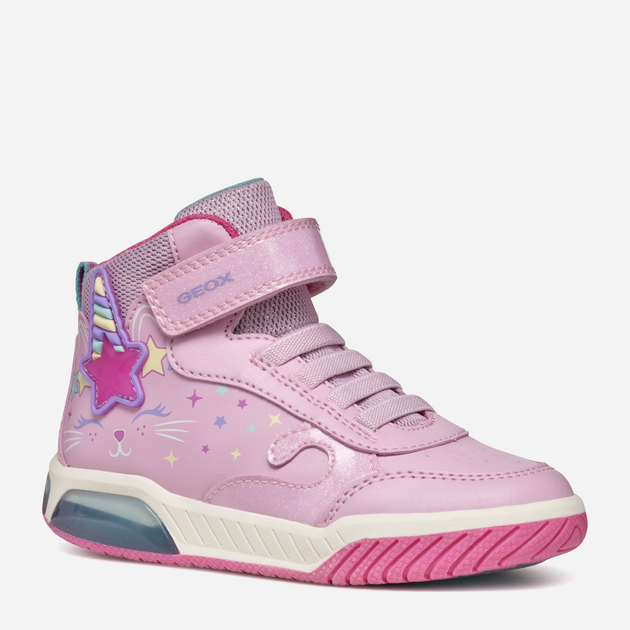 Sneakersy dziecięce dla dziewczynki wysokie Geox J Inek Girl J46ASB0BCKCC8206 34 Różowe (8056206891142) - obraz 3