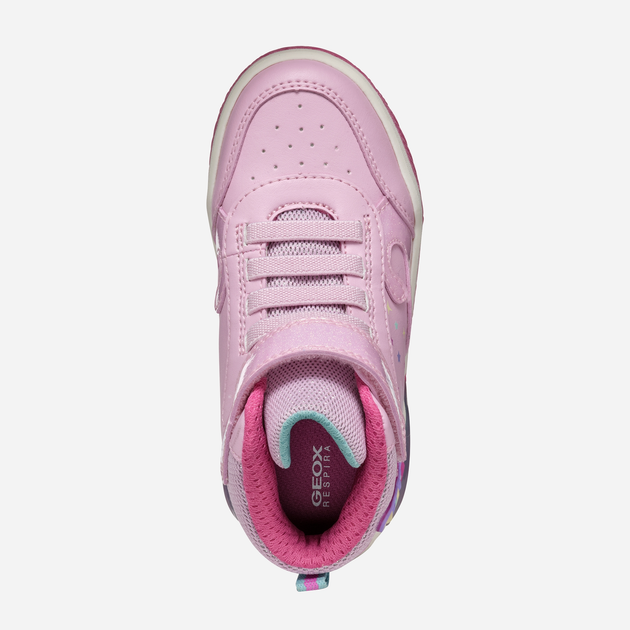 Sneakersy dziecięce dla dziewczynki wysokie Geox J Inek Girl J46ASB0BCKCC8206 33 Różowe (8056206891135) - obraz 7