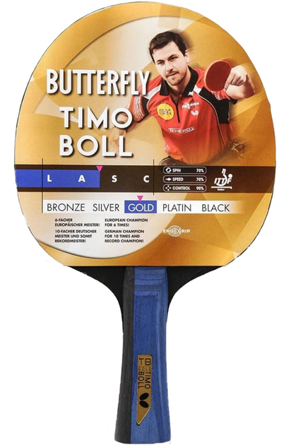 Rakietka Butterfly Timo Boll Gold 85021 do ping ponga (4001078850210) - obraz 1