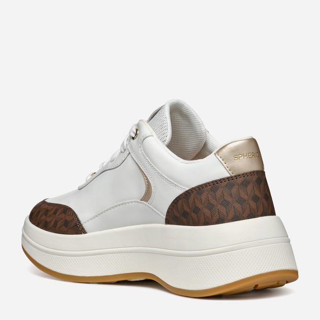 Sneakersy damskie Geox D Spherica Ecub-3 D46WTD08504C0356 37 Białe (8056206856486) - obraz 3