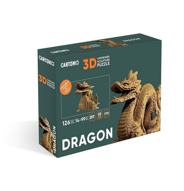 Картонный 3D пазл-конструктор Cartonic 3D Puzzle Dragon - изображение 2