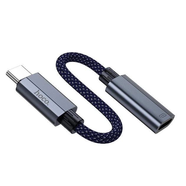 Переходник HOCO Type-C male to iP female charging and data adapter cable UA29A |3A, 0,15m| черный - Фото 4 Переходник HOCO Type-C male to iP female charging and data adapter cable UA29A |3A, 0,15m| черный - изображение 4
