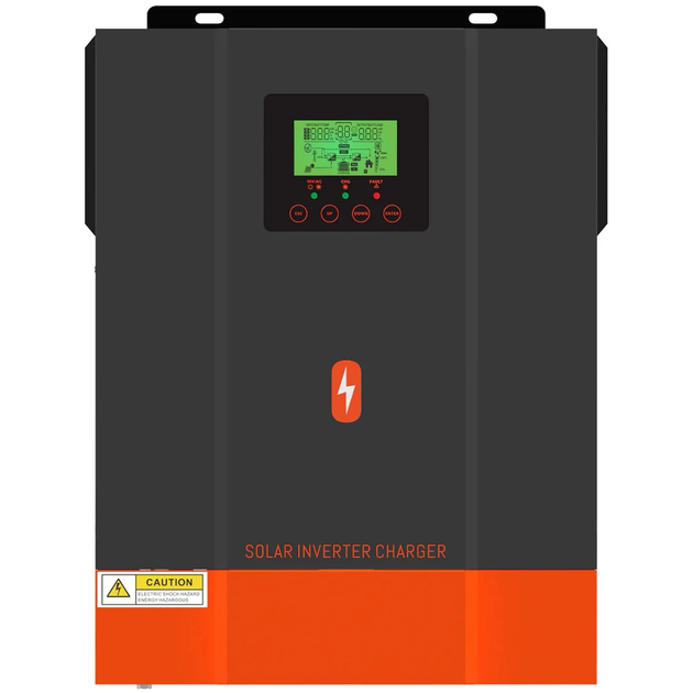 Гібридний інвертор POWMR Solar 3200W POW-HVM3.2H-24V, 24 В, 3000 Вт (безперебійник, UPS, ДБЖ) - зображення 2