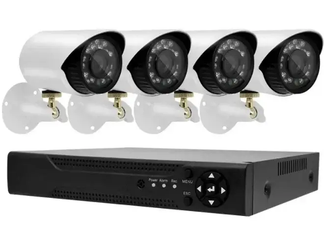 Набір камер відеоспостереження на 4 камери DVR KIT 7004 AHD 4ch Gibrid - изображение 2