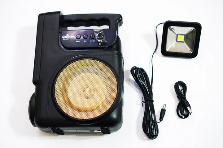 Ліхтар світлодіодний із сонячною панеллю з Bluetooth+FM+USB CL-830 - зображення 3