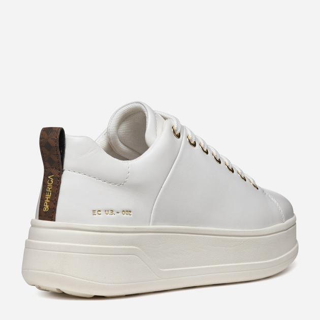 Sneakersy damskie na platformie Geox D Spherica Ecub-2 D46WVA00085C1000 41 Białe (8056206959590) - obraz 4