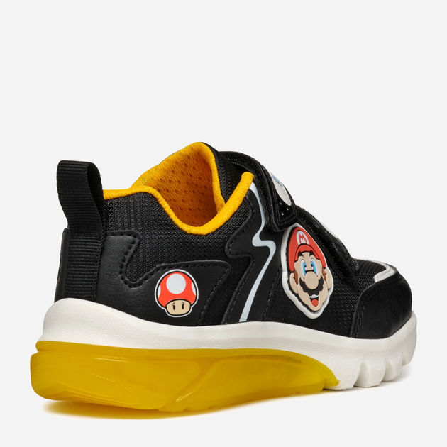 Buty sportowe chłopięce Geox J Ciberdron Boy Super Mario J46LBI054FUC0054 24 Czarne (8056206922983) - obraz 5