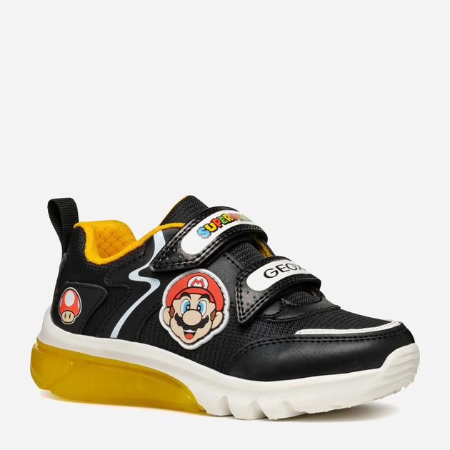 Buty sportowe chłopięce Geox J Ciberdron Boy Super Mario J46LBI054FUC0054 28 Czarne (8056206923027) - obraz 3