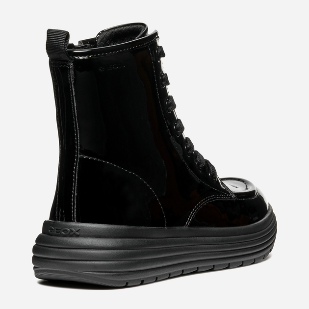 Підліткові демісезонні черевики для дівчинки Geox J Phaolae Girl J46ETA000HHC9999 37 Чорні (8056206926592) - зображення 4