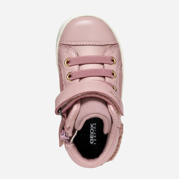Дитячі кеди для дівчинки Geox B Kilwi Girl B46D5A022NFC8056 25 Рожеві (8056206897762) - зображення 5