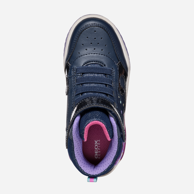 Sneakersy dziecięce dla dziewczynki wysokie Geox J Inek Girl J46ASB0BCKCC4243 29 Granatowe (8056206890985) - obraz 6