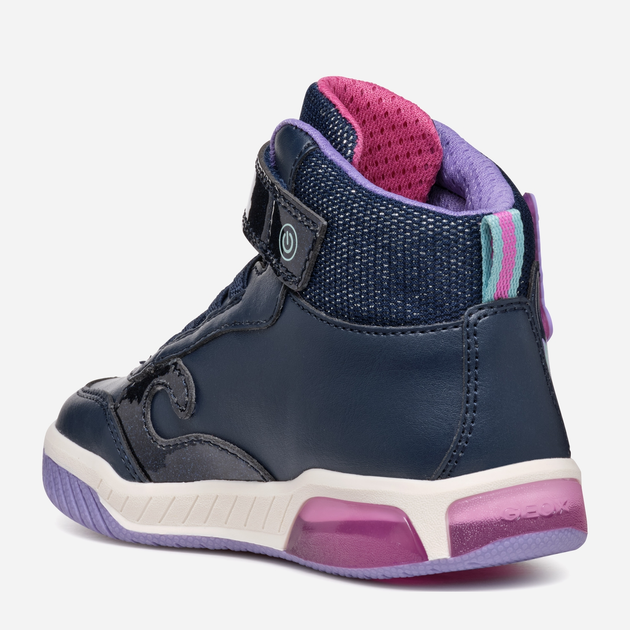 Sneakersy dziecięce dla dziewczynki wysokie Geox J Inek Girl J46ASB0BCKCC4243 34 Granatowe (8056206891036) - obraz 5