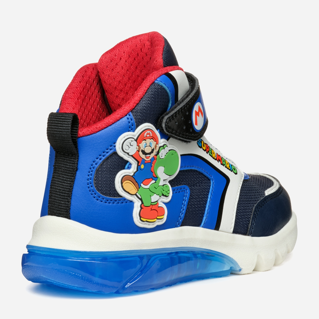 Дитячі черевики для хлопчика Geox J Ciberdron Boy Super Mario J46LBJ054FUC4226 24 Темно-сині (8056206923430) - зображення 5