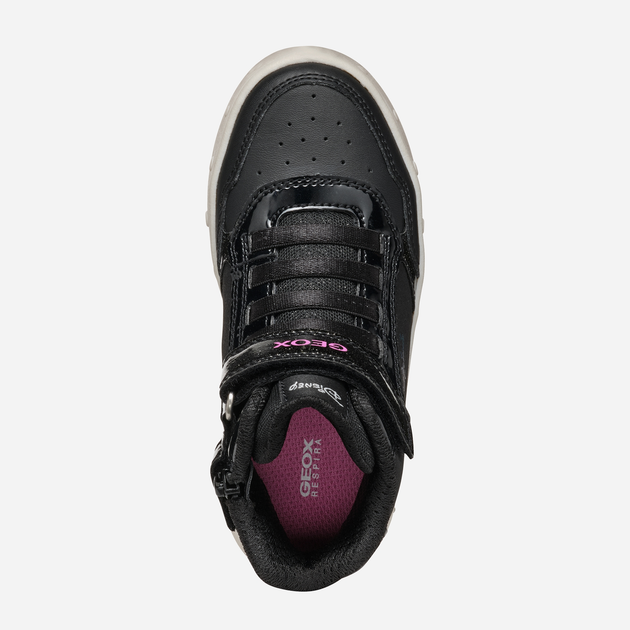 Sneakersy dziecięce dla dziewczynki wysokie Geox J Skylin Girl J468WE011KNC9999 33 Czarne (8056206902480) - obraz 5
