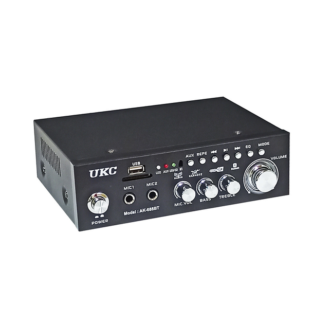 Усилитель звука для колонок UKC AK-688BT с Bluetooth, USB, FM – фото ...