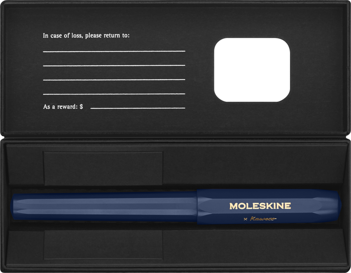 Długopis kulkowy Moleskine x Kaweco Niebieski 1 mm Niebieska obudowa (8056598854855) - obraz 3