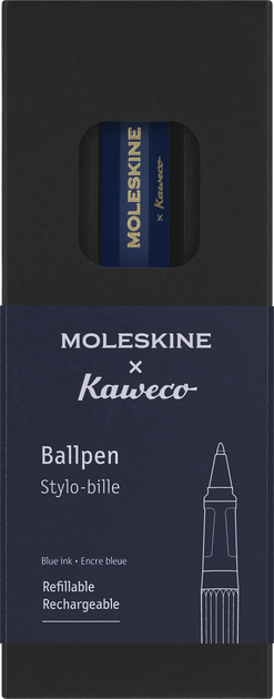 Długopis kulkowy Moleskine x Kaweco Niebieski 1 mm Niebieska obudowa (8056598854855) - obraz 4