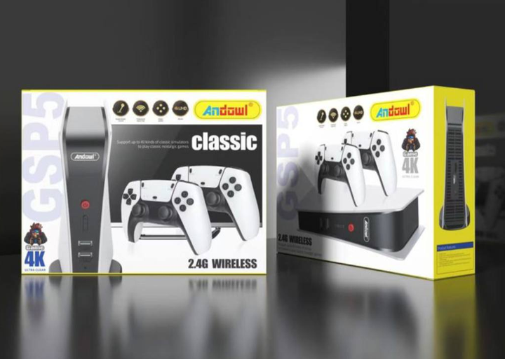 Игровая приставка Andowl Arcade GSP5Х1 ретро тв консоль с беспроводными контроллерами M5 4K 15000 игр - Фото 10 Игровая приставка Andowl Arcade GSP5Х1 ретро тв консоль с беспроводными контроллерами M5 4K 15000 игр - изображение 10