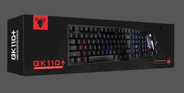 Геймерская клавиатура с мышкой Jedel GK110+ с подсветкой - Фото 8 Геймерская клавиатура с мышкой Jedel GK110+ с подсветкой - изображение 8