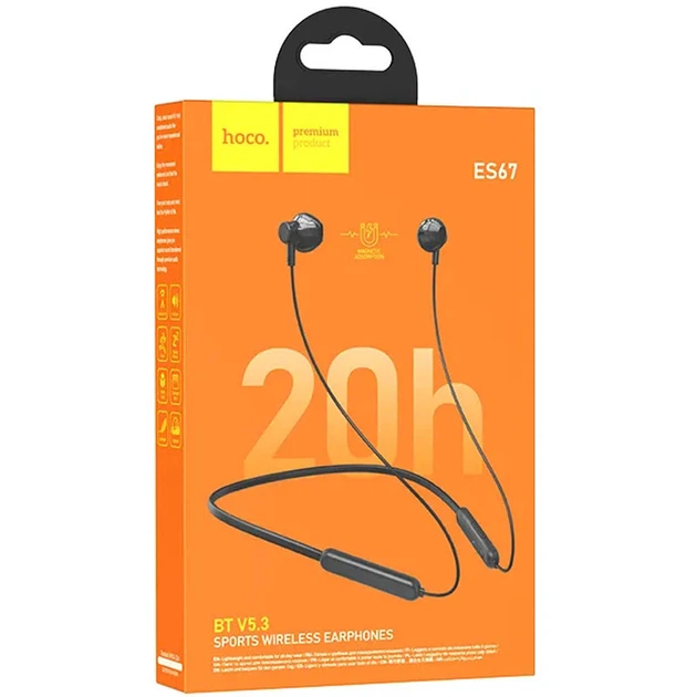 Bluetooth Наушники HOCO ES67 Perception neckband (Black) (182503) - изображение 5