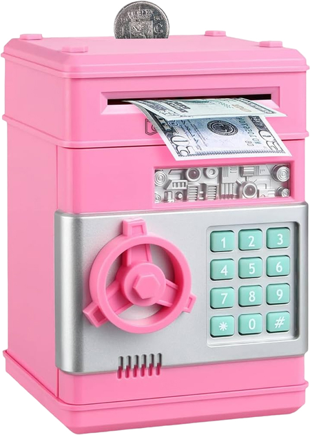 Игрушечный сейф-копилка UFT Cashbox Pink музыкальный с электронным ...