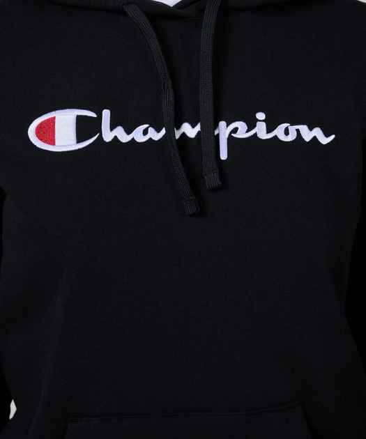 Худі Champion hooded sweatshirt S Чорний 117111-KK001 - Фото 5 Худі Champion hooded sweatshirt S Чорний 117111-KK001 - зображення 5
