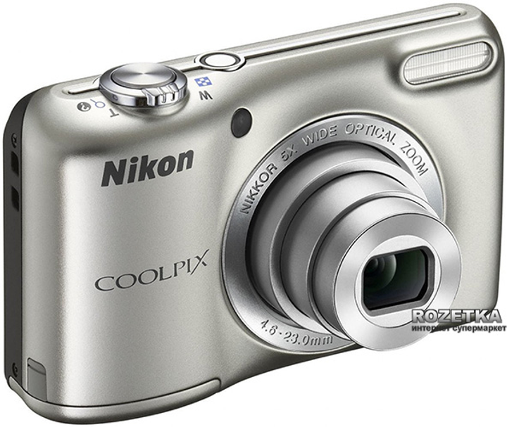 Фотоаппарат Nikon Coolpix L27 Silver (VNA360E1) купить на