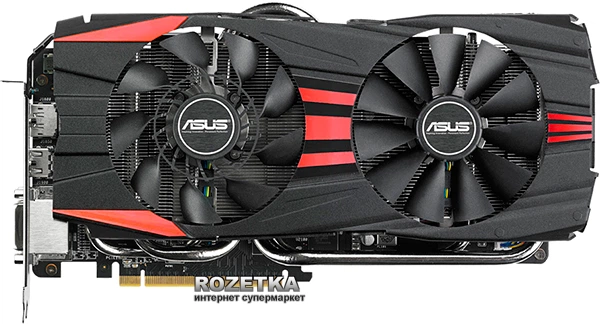 Видеокарта Asus PCI-Ex Radeon R9 290 4096MB GDDR5 (512bit) (947/5000) (2x DVI, HDMI, DisplayPort) (R9290-DC2-4GD5) - изображение 2