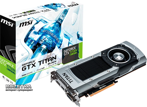 GeForce GTX TITAN Black 6GB グラフィックボード Видеокарта MSI PCI-Ex GeForce GTX Titan Black 6GB GDDR5 (384bit
