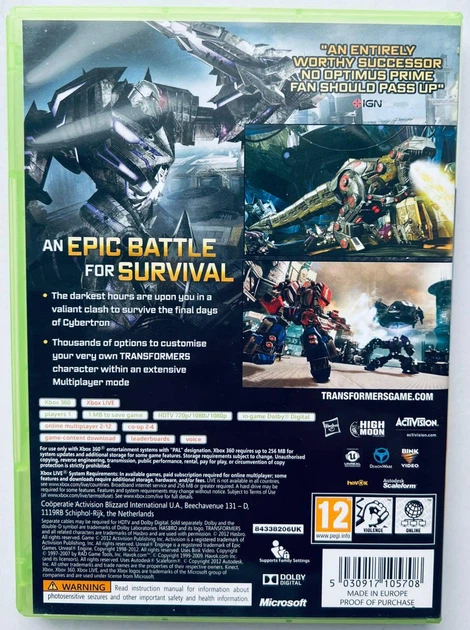 ROZETKA » Transformers Fall Of Cybertron, английская версия - диск