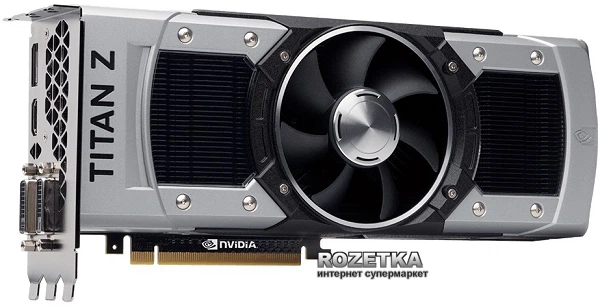 Видеокарта Asus PCI-Ex GeForce GTX TITAN Z 12288MB DDR5 (768bit